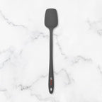 Elihome Skinny Silicone Spoonula - Non-Stick Heat Resistant Silicone Scraper Spatula for Mixing, Serving, Scraping, Stirring, and More - 11 Inch, Dark Grey