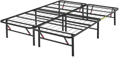 Amazon Basics Bed Frame with Storage, Foldable Metal Platform, Sturdy Steel by AmazonBasics