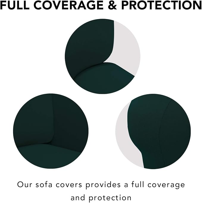 PureFit Super Stretch Chair Covers Fleece Couch Covers - Image 3