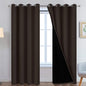 Yakamok Chocolate 100% Blackout Curtains 96 Inches Long 52" Wide 2 Panels | by Yakamok