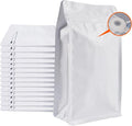 Coffee Bags with Valve (50 PCS,32oz/2lb) White High Barrier Aluminum Foil Flat Bottom Standing Coffee Beans Storage Packaging Bags, Reusable Heat Seal Side Zipper Pouches for Small Business and Home