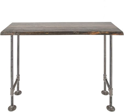 Restore by Pipe DÉCOR Live Edge Wood Console Table 48 in. x 16 in. x 34 in. by PipeD%C3%A9cor