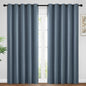 Yakamok Room Darkening Curtains 62x96 inch Length Stone Blue-Living Room | 2 by Yakamok