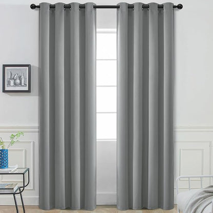 Yakamok Room Darkening Curtains 52x108 inch Length Dove Grey-Living Room | 2 by Yakamok