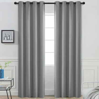 Yakamok Room Darkening Curtains 52x96 inch Length Dove Grey-Living Room | 2 by Yakamok