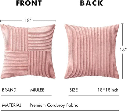 MIULEE Blush Pink Decorative Throw Pillow Covers - Image 6