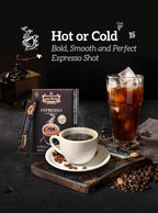 King Coffee Espresso, Vietnamese Instant Coffee Arabica, Medium Dark Roast, 15 Packets x 2.5g, Pack of 1