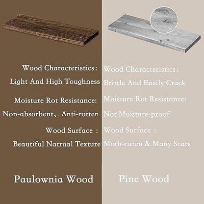 RYOFOBETTO Floating Shelves for Wall Decor, Living Room, Picture Frames - Image 4