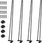 SMARTSTANDARD Hairpin Table Legs 26 Inch, 3/8" Solid Metal Legs by SMARTSTANDARD