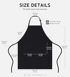 Syntus 12 Pack Bib Apron, Unisex Aprons Adjustable Thicker Version Waterdrop Resistant with 2 Pockets Cooking Kitchen Aprons for Women Men Chef, BBQ Drawing Apron Bulk, Black