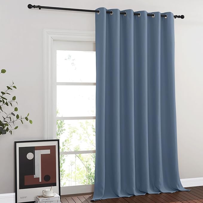 NICETOWN Blackout Sliding Glass Door Curtains, Room Darkening Thermal Insulated by NICETOWN