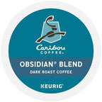 Caribou Coffee Obsidian Keurig Single-Serve K-Cup Pod, Medium Roast Coffee, 96 Count