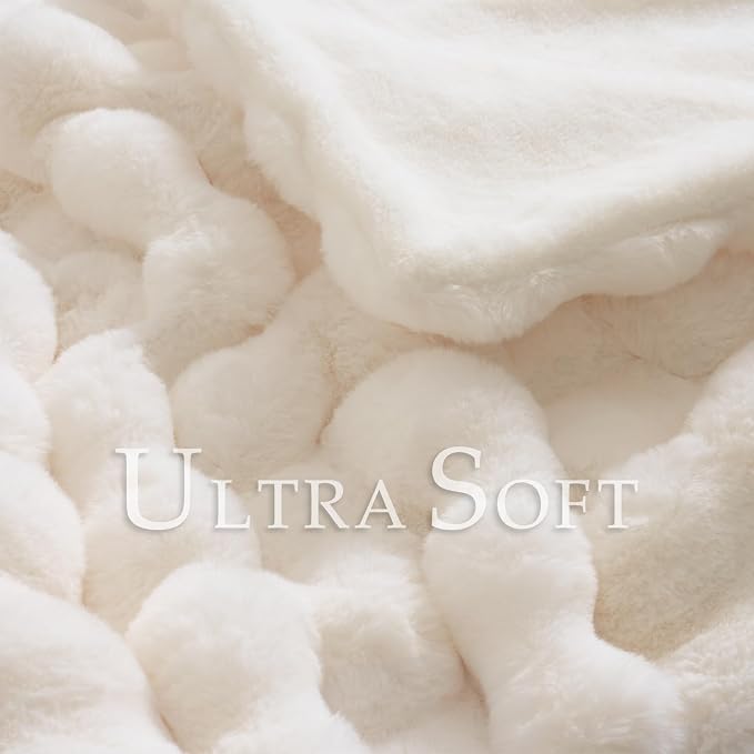 BENVWE Faux Fur Throw Blanket for Couch - Image 2