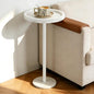 smusei Small Drink Table with Marble Base Round Side Table by smusei
