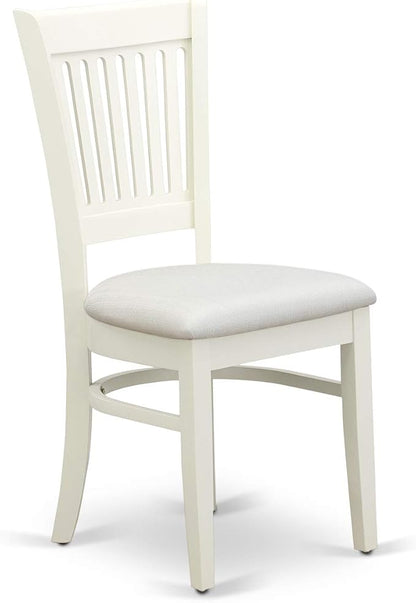 East West Furniture NDVA3-LWH-C 3 Piece Kitchen Table & Chairs Set Contains a - Image 9