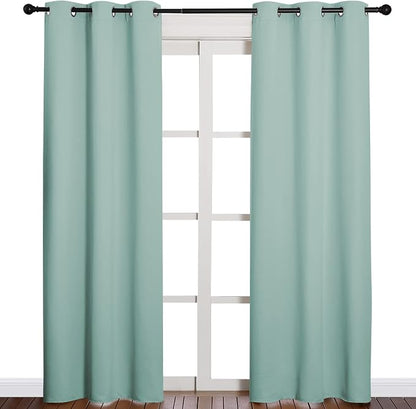 NICETOWN Thermal Insulated Solid Grommet Blackout Curtains/Drape - Image 2