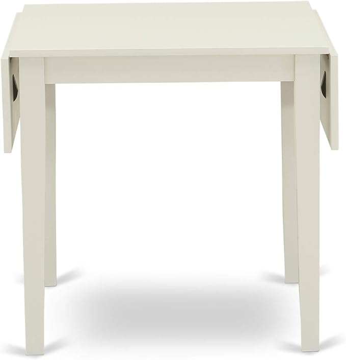 East West Furniture NDVA5-LWH-W 5 Piece Dining Table Set - Image 7