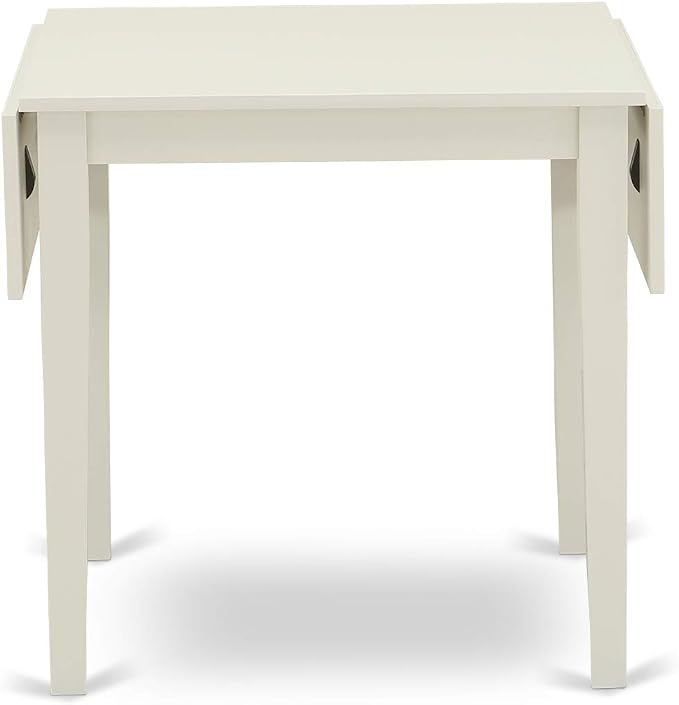 East West Furniture NDVA3-LWH-C 3 Piece Kitchen Table & Chairs Set Contains a - Image 7