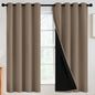 SimpleHome Khaki 100% Blackout Curtains Room Darkening Living Room 63 Inch | by SimpleHome