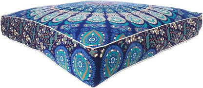Mandala Floor Pillow Cover Meditation Cushion Seating Throw Hippie Round - Image 3