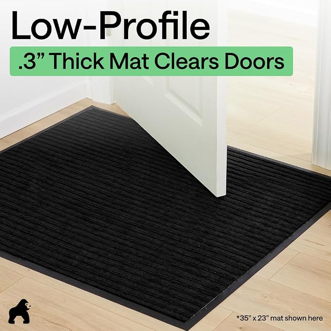 GORILLA GRIP Waterproof Traffic Guard Door Mat, Indoor Outdoor Heavy Duty - Image 9