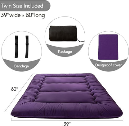 MAXYOYO Japanese Floor Futon Mattress, Roll Up Floor Mattress - Image 2