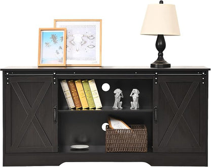 4 EVER WINNER 59" Farmhouse TV Stand, TV Entertainment Center - Image 7