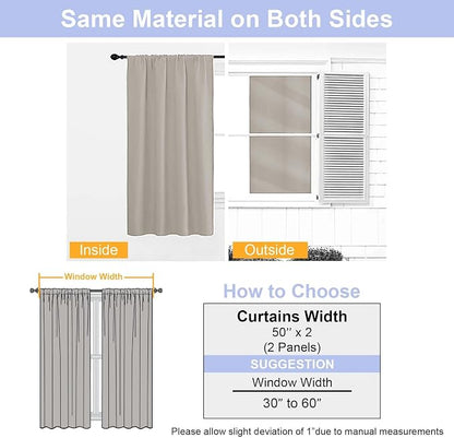Simplebrand Ava Stone Blackout Curtains - Image 8