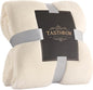 TASTHROW Large Flannel Fleece Throw Blanket, 50×70 Inch | Cozy Lightweight by TASTHROW