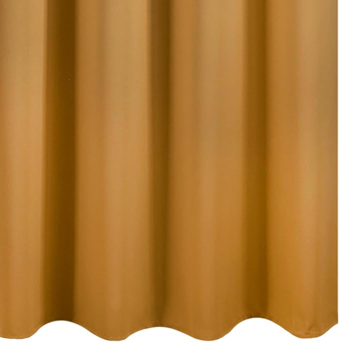 Blackout Curtains 66 x 95 inch/Mustard Yellow Curtains Set of 2 Panels/Thermal - Image 8