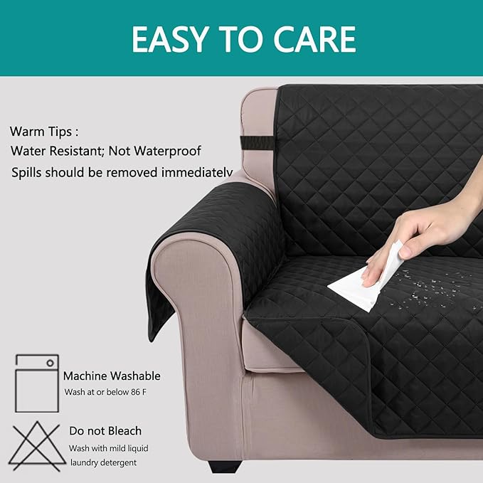 U-NICE HOME Large Sofa Cover Reversible Couch Cover - Image 5