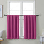 Simplebrand Ava Hot Pink Short 36 Inches Blackout Curtain 2 Panels Set by Simplebrand