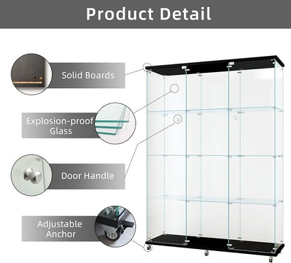 LFT HUIMEI2Y Glass Display Cabinet 12 Shelves - Image 5