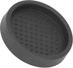 Tamper Mat, 3in Food Grade Silicone Coffee Tamper Mat Compact Anti Slip Round Single Hole Coffee Powder Pressing Pad for Cafe Household(Black)