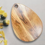 Premium Handcrafted Wood Cutting Board and Chopping Board for Meat, Cheese Board, Vegetables, Bread, and Charcuterie - Decorative Wooden Serving Board(15.5x11.0 Inch)