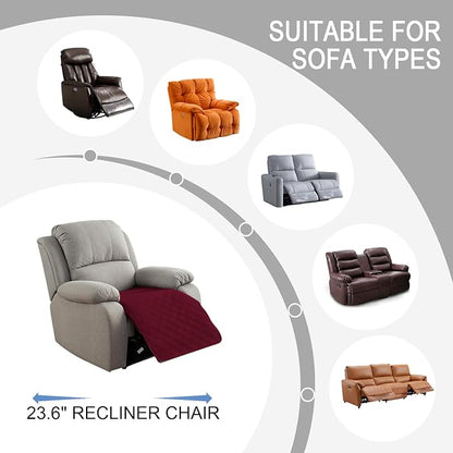 Genina Waterproof Recliner Chair Covers, Recliner Cover - Image 2
