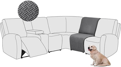 ALIECOM 100% Waterproof Recliner Sectional Couch Covers L Shape Stretch Corner by ALIECOM