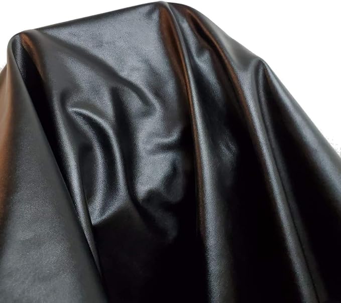 NAT Leathers | Black Garment Soft Faux Vegan Leather PU | by The Yard Synthetic - Image 3