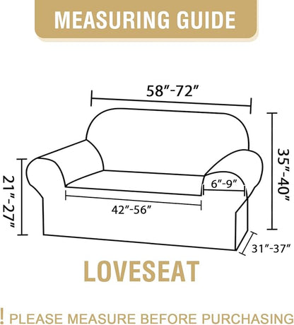 H.VERSAILTEX Floral Pattern Loveseat Cover Printed 2 Cushion Sofa Cover High - Image 4