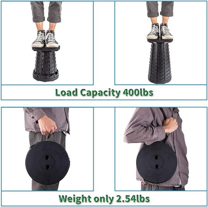 Boreeman Upgraded Folding Stool Lightweight Yet More Sturdy - Image 4