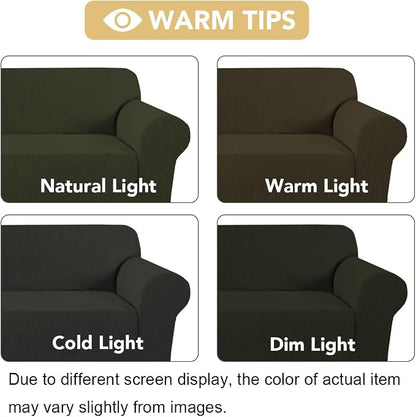 H.VERSAILTEX Stretch Couch Cover Loveseat Covers - Image 3