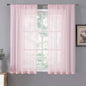 Tollpiz Sheer Curtains Living Room Linen Textured Curtain Sheers Light by Tollpiz