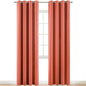 Yakamok Room Darkening Curtains 52x84 inch Length Coral Orange-Living Room | 2 by Yakamok