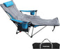 Reclining Camping Chair with Removable Footrest Lounge Chair with Headrest by POEPORE__LOOKGOODFEELGOOD