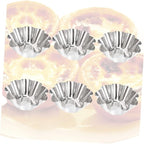 Mikinona 12pcs Non- Stick Tart Pans Tart Mould Egg Tart Molds Stainless Steel Tart Baking Mold Oven Pans Nonstick Bakeware Cupcake Wrapper Egg Tart Baking Cups Tart Tin Mini Non Stick Pan