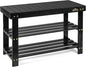 Homemaid Living Bamboo 3 Tier Shoe Rack Bench, Premium Shoe Organizer or by HomemaidLiving