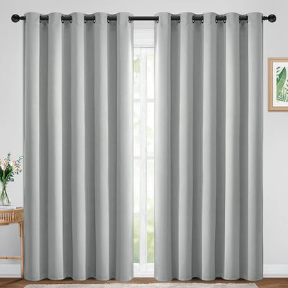 Yakamok Room Darkening Curtains 70x84 inch Length Light Grey-Living Room | 2 by Yakamok