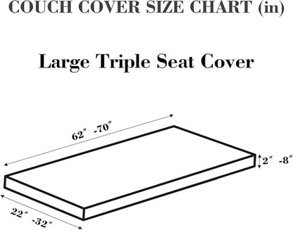 Couch Covers for 3 Cushion Sofa Pet Friendly Couch Cushion Covers Universal - Image 2