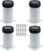 Set of 4 Adjustable Furniture Legs 6 Inch, Stainless Steel Furniture Legs by Kyuionty
