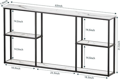 WOHOMO Console Table, Small Modern Entryway Table - Image 3